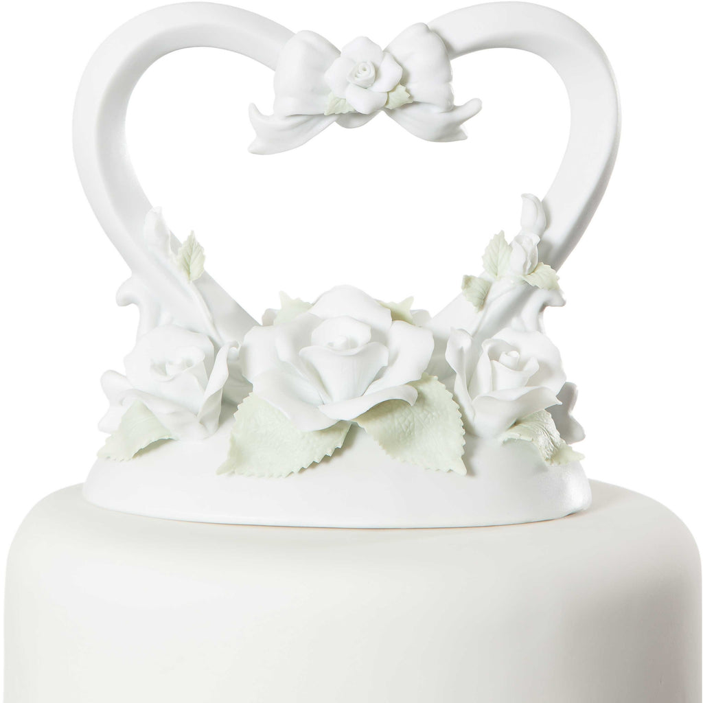 Rose Heart Pewter Wedding Cake Topper by Fellowship Foundry — FairyGlen  Store