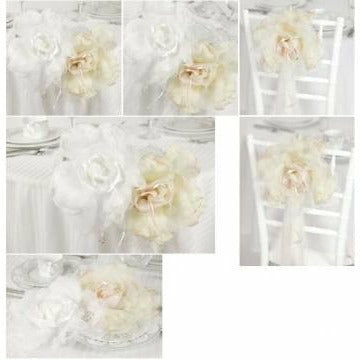"Rose Romance" Wedding Decorations- White, Ivory, and Red - Wedding Collectibles