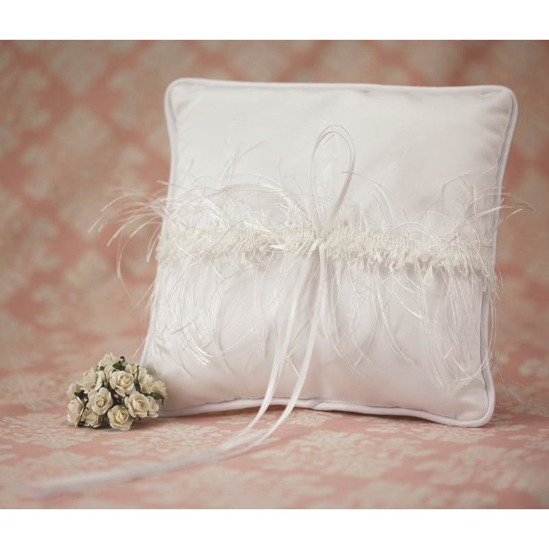 Satin and Silk Trim Wedding Ring Bearer Pillow - Wedding Collectibles