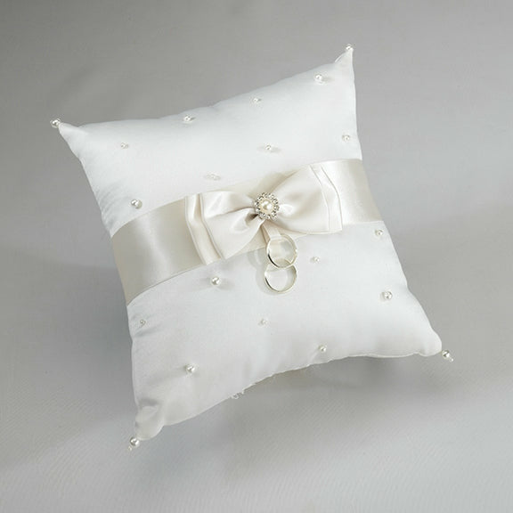 Scattered Pearl Pillow-Ivory - Wedding Collectibles