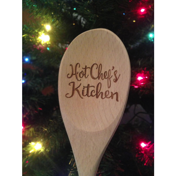 Custom Engraved Wood Spoon - Wedding Collectibles