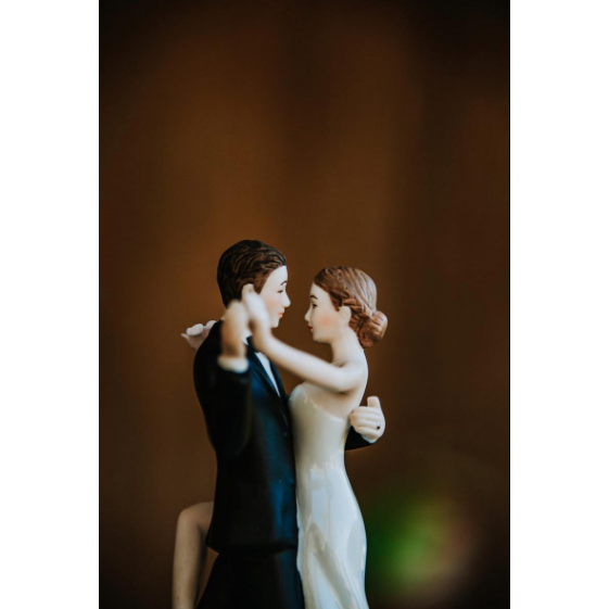 Funny Super Sexy Dancing Wedding Bride and Groom Cake Topper Figurine - Wedding Collectibles