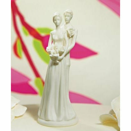 Small Contemporary Bride and Groom Traditional Wedding Cake topper - Wedding Collectibles