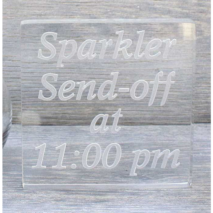 Sparkler Send Off Sign - Personalized - Wedding Collectibles