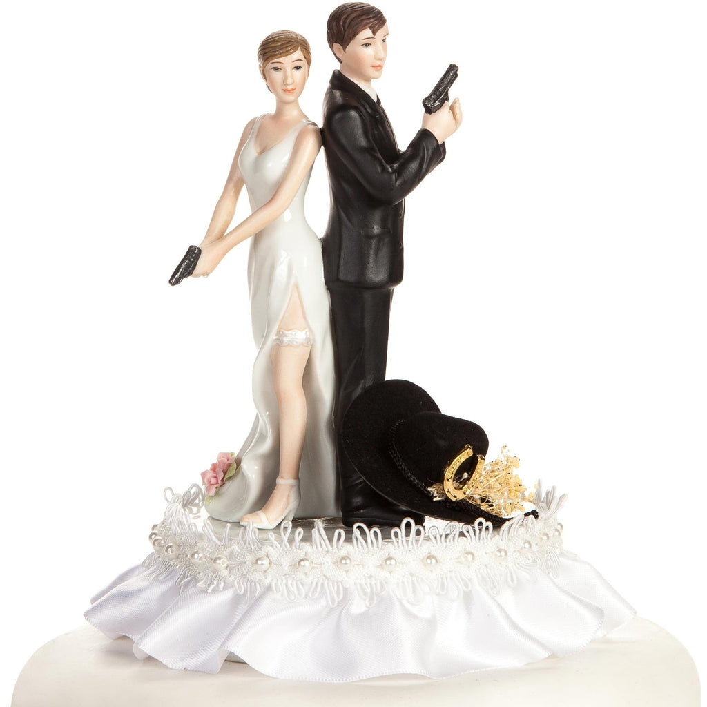 Super Sexy Western Cowboy Wedding Cake Topper - Wedding Collectibles