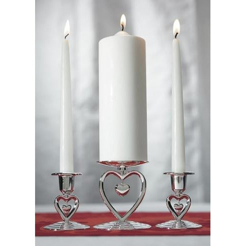 Suspended Heart Candle Holder Set - Wedding Collectibles