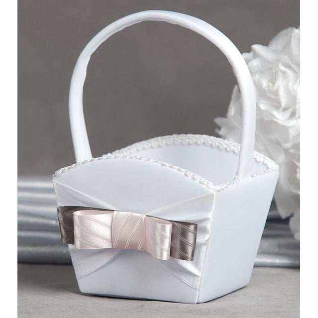 Tie(ing) the Knot Flower Girl Basket - Wedding Collectibles