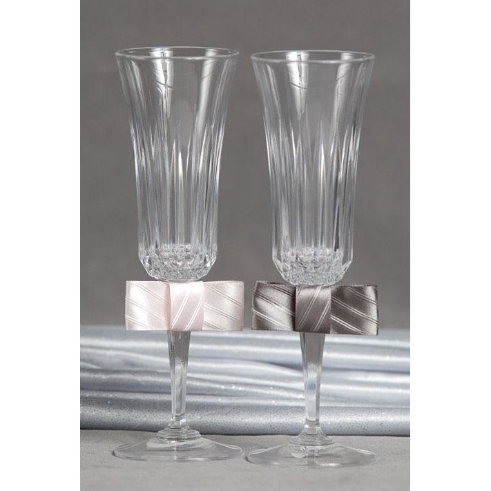 Tie(ing) the Knot Toasting Glasses - Wedding Collectibles