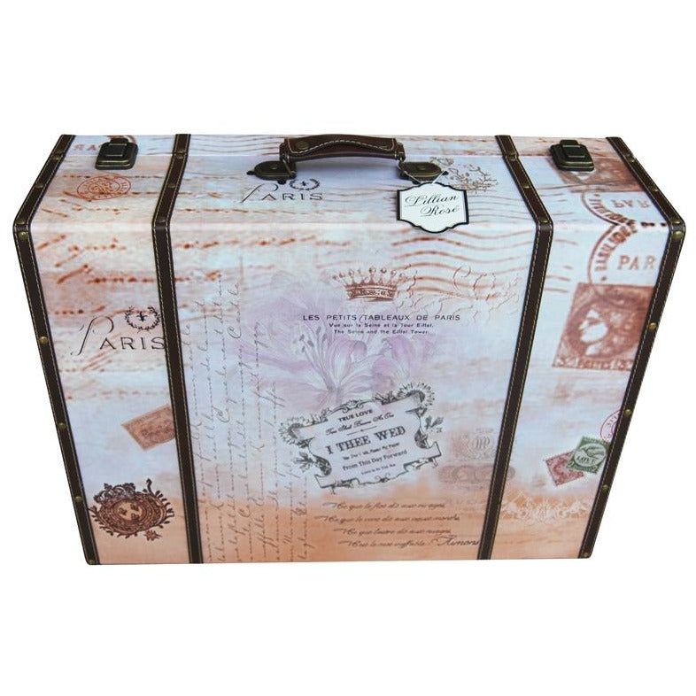True Love Suitcase Card Box - Wedding Collectibles