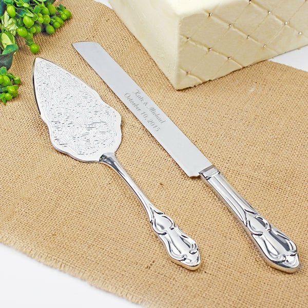 Vintage Cake Server Set - Silver | Gold | Rose Gold