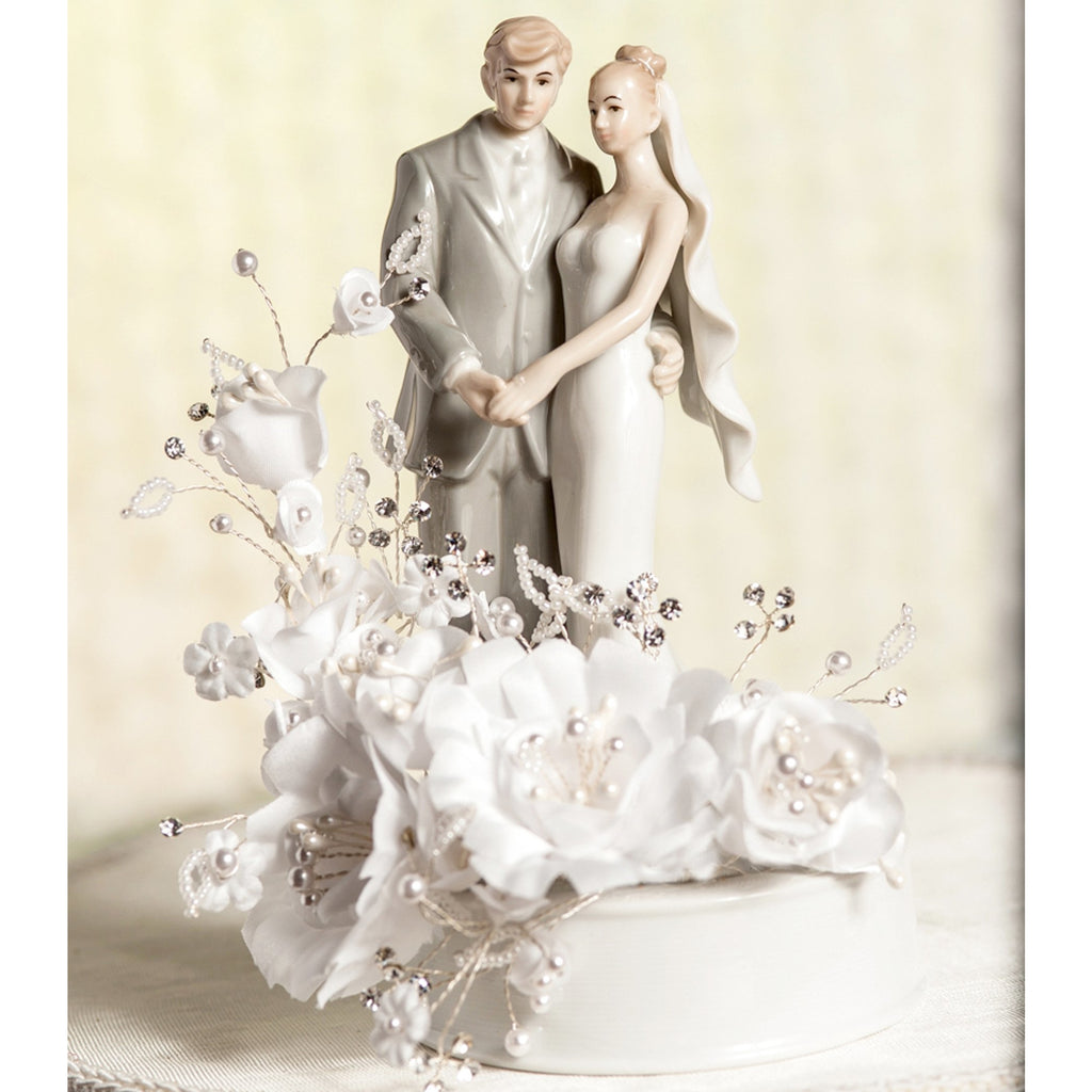 Vintage Bride and Groom Wedding Cake Topper - Wedding Collectibles