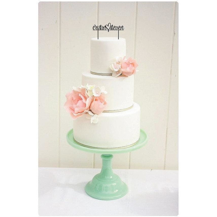 Wedding Cake Topper First Names - Wedding Collectibles