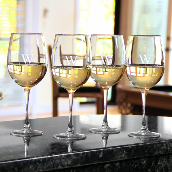 White Wine Glasses (Set of 4) - Wedding Collectibles