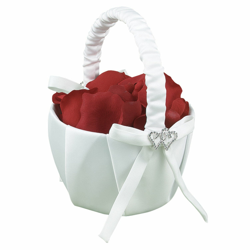 White With All My Heart Basket - Wedding Collectibles