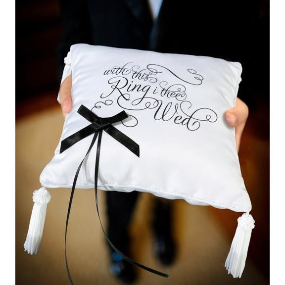 With This Ring I Thee Wed Ring Pillow - Wedding Collectibles