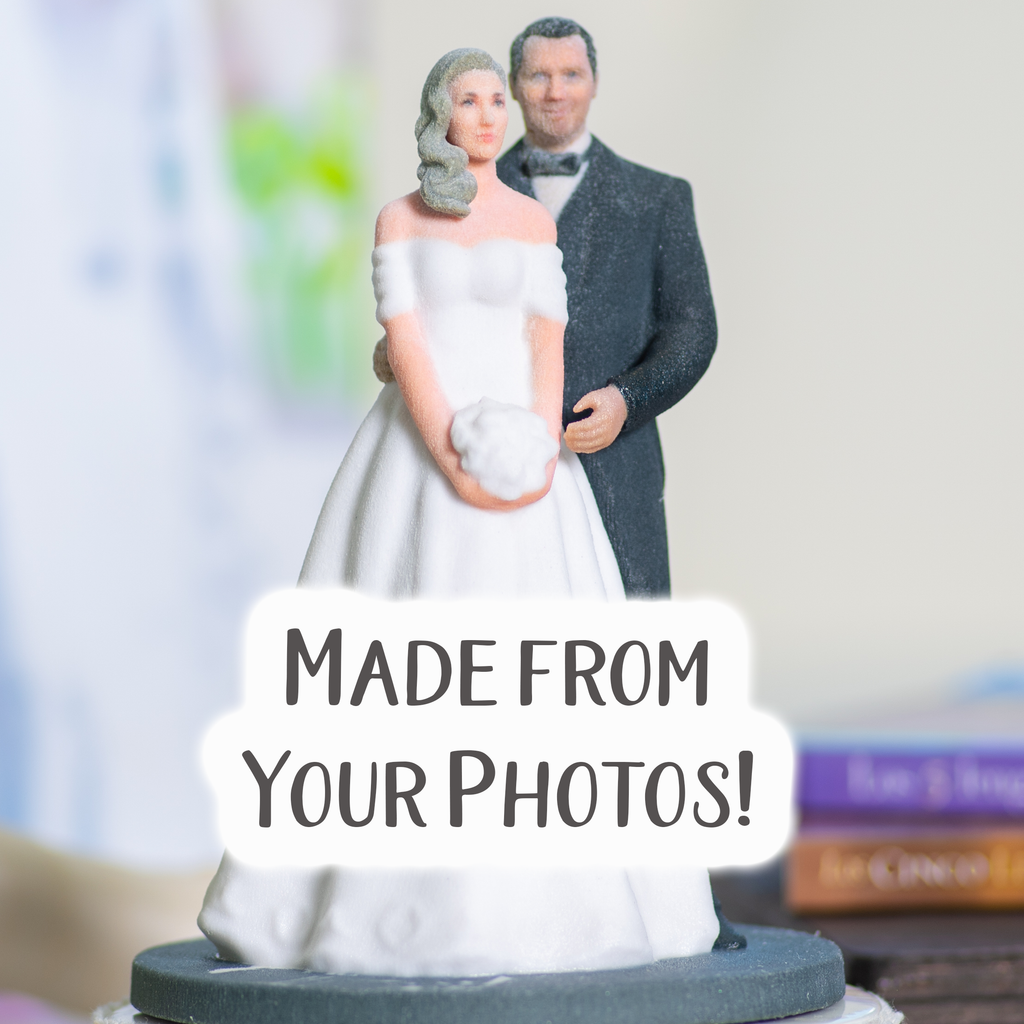 Custom Dream Come True Traditional Wedding Cake Topper Figure - Made To Look Like You! - Wedding Collectibles
