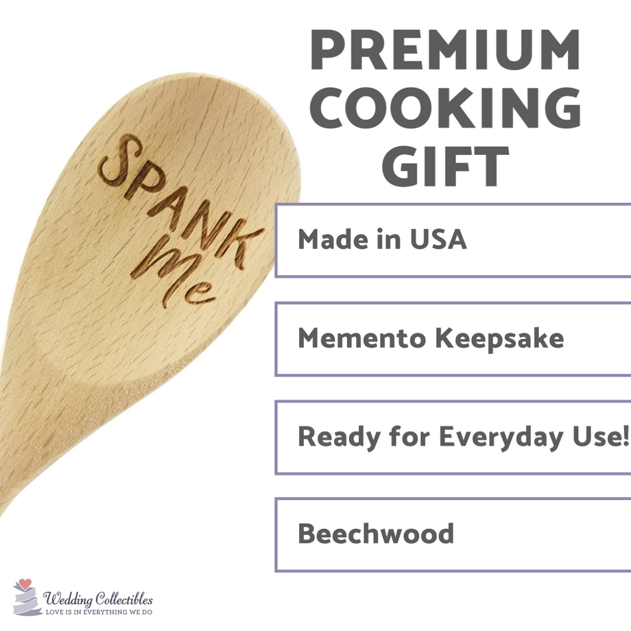 Engraved Spank Me Wood Spoon Gift - 14 inch- hostess gift, shower favo