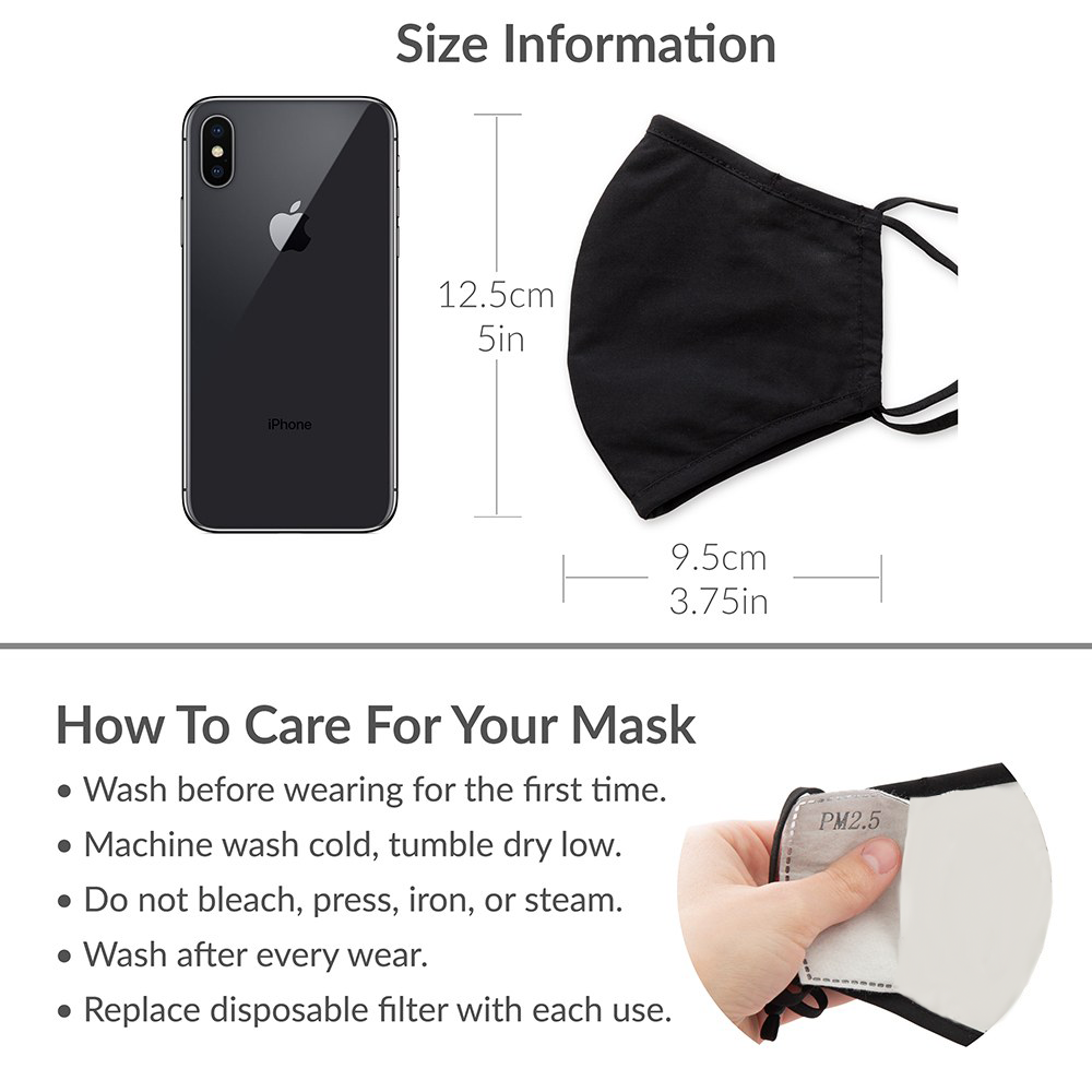 Panda Print Kids Protective Cloth Face Mask - Wedding Collectibles