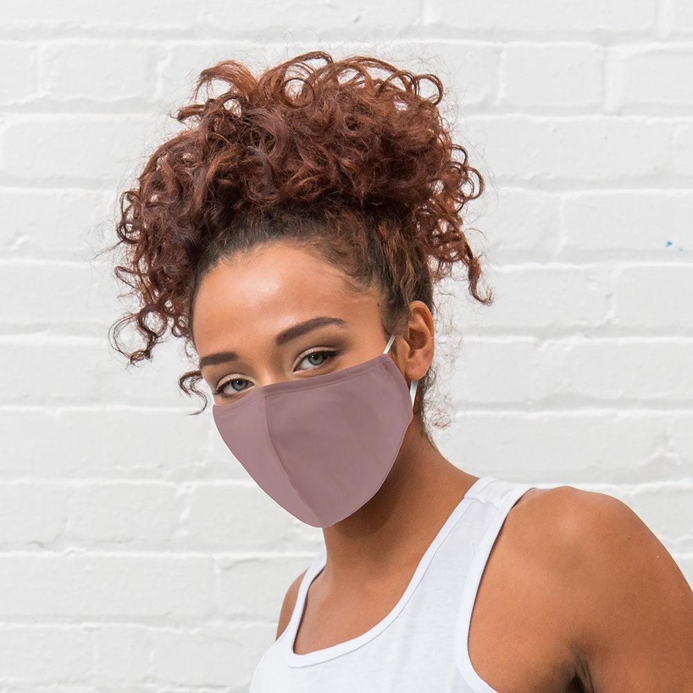 Mauve Protective Cloth Face Mask - Wedding Collectibles