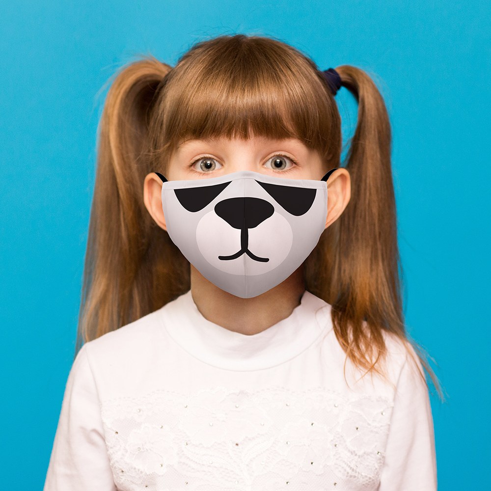 Panda Print Kids Protective Cloth Face Mask - Wedding Collectibles