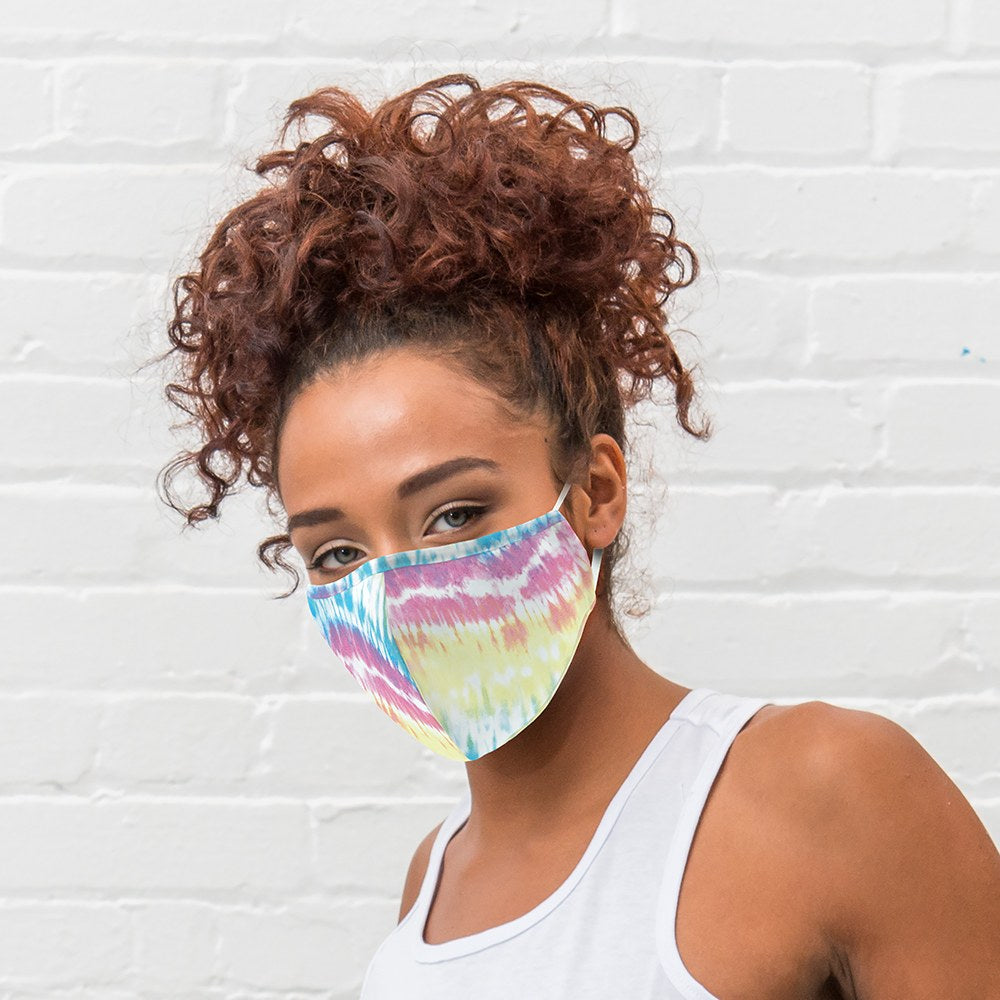Tie Dye Print Protective Cloth Face Mask - Wedding Collectibles